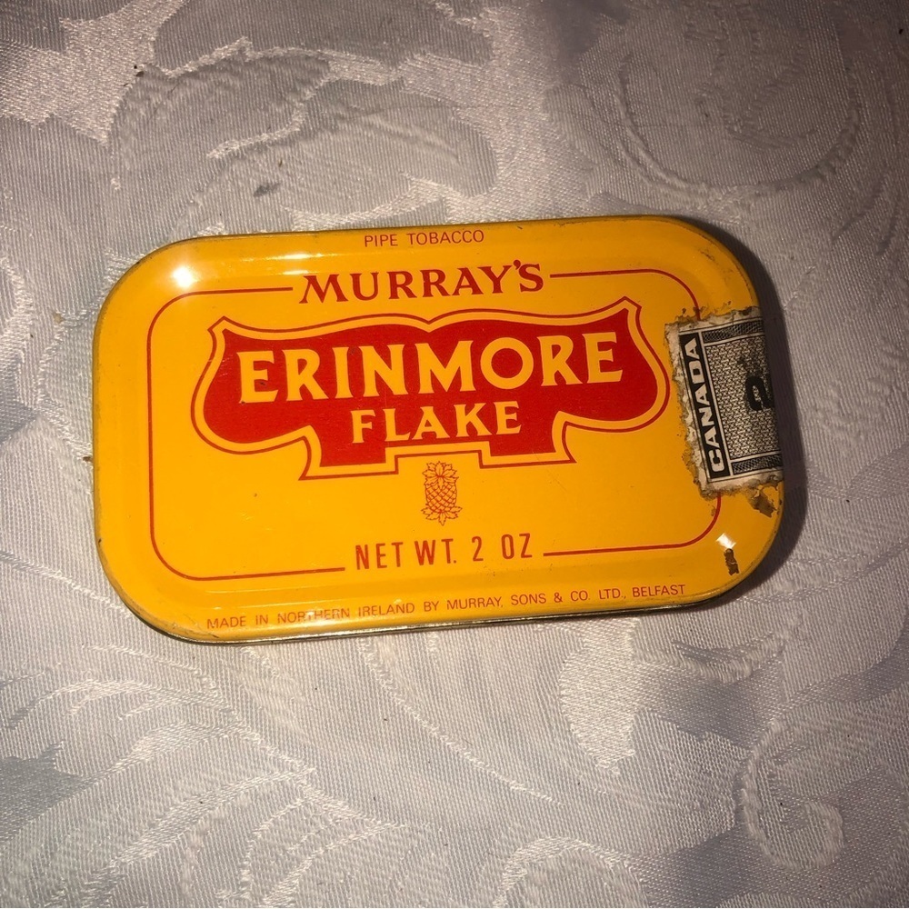 VINTAGE Erinmore Flake En Tranches Rare French Murray’s of Northern Ireland Tin